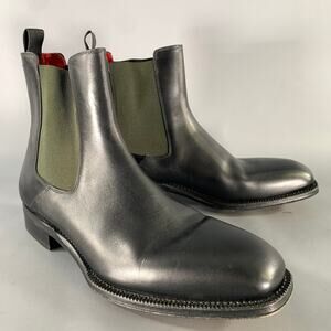 $1150 Alexander McQueen Men\'s White Tonal Leather Chelsea Boots Shoes Size 43 $1150 Alexander McQueen Men main image 4